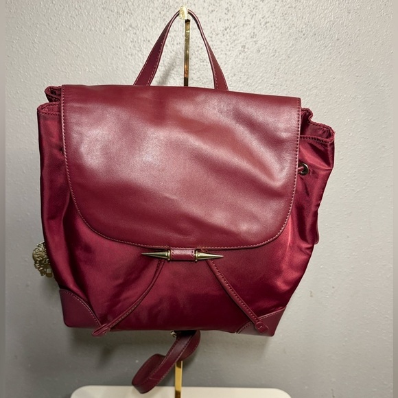 Vince Camuto Gia Nylon Leather Backpack - Picture 1 of 9